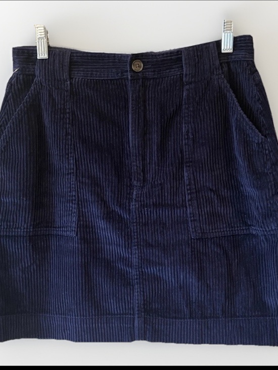 Gap Navy Blue Corduroy Skirt Women’s 8 Tall - Picture 3 of 8